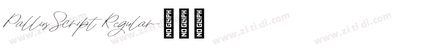 PallusScript Regular字体转换